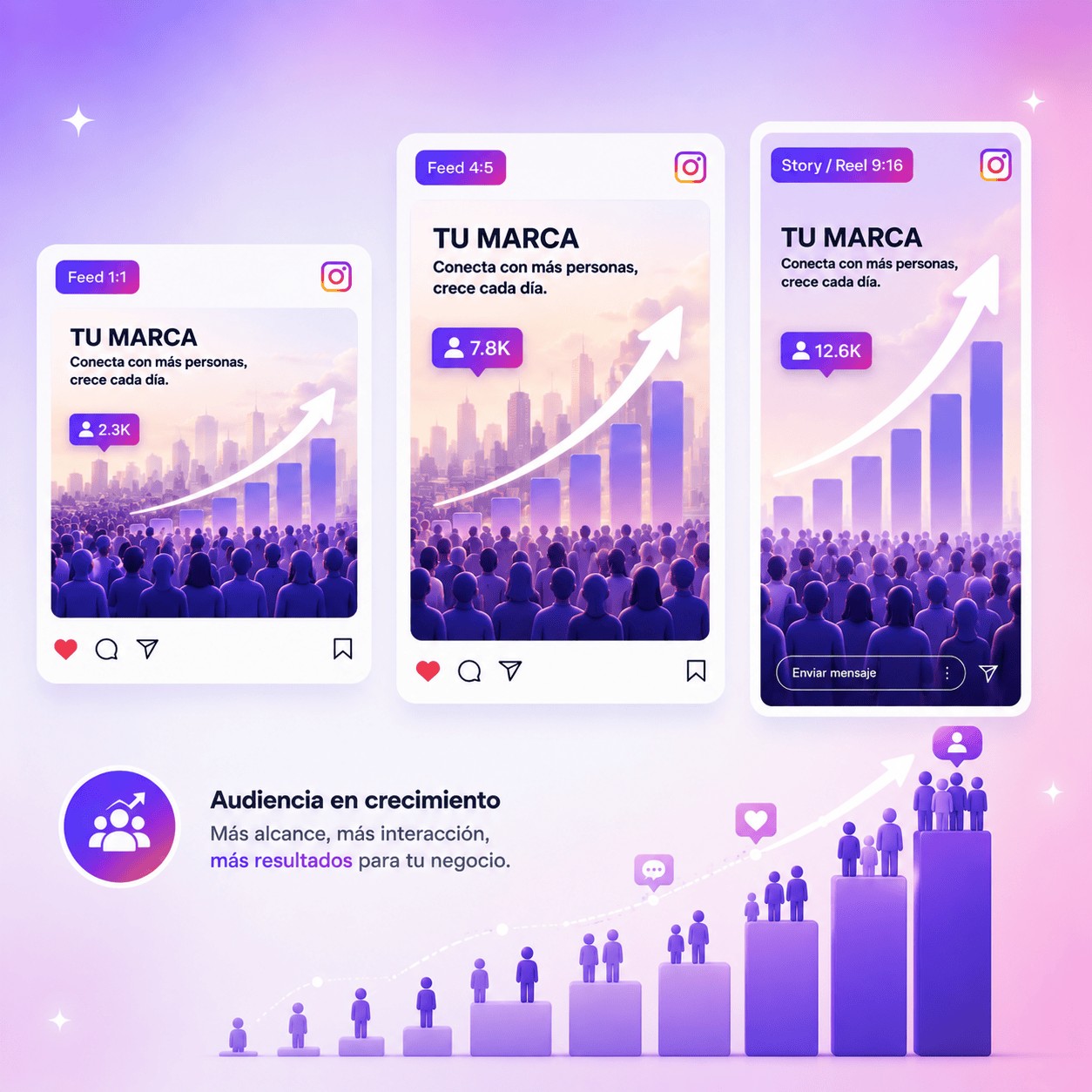 Ilustración de panel de segmentación de campañas META Ads